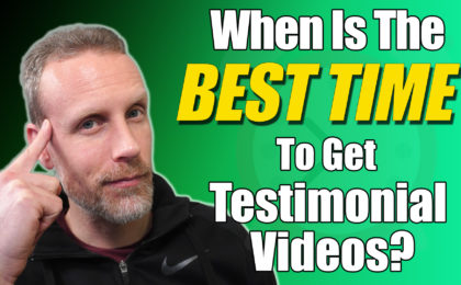 When is the best time to capture a testimonial video